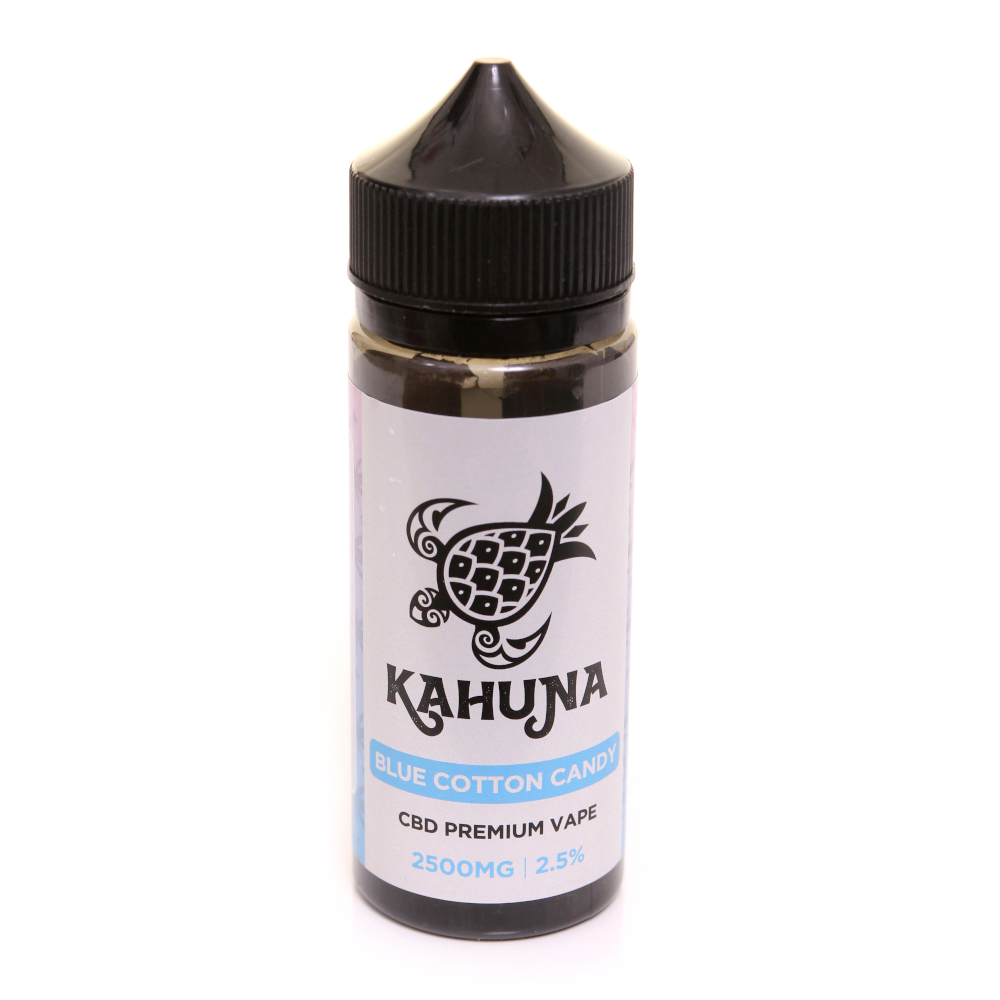 CBD Blue Cotton Candy Vape Liquid 100ml 2500mg 2.5% Kahuna CBD CBD Blue Cotton Candy Vape Liquid 100ml 2500mg 2.5% Kahuna CBD
